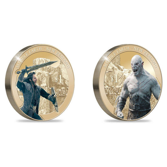 The Hobbit: The Battle of the Five Armies Brilliant Uncirculated Coin Set - Arts & Entertainment > Hobbies & Creative Arts > Collectibles > Collectible Coins & Currency > Collectible Coins > Commemorative Coins from The Half Crown