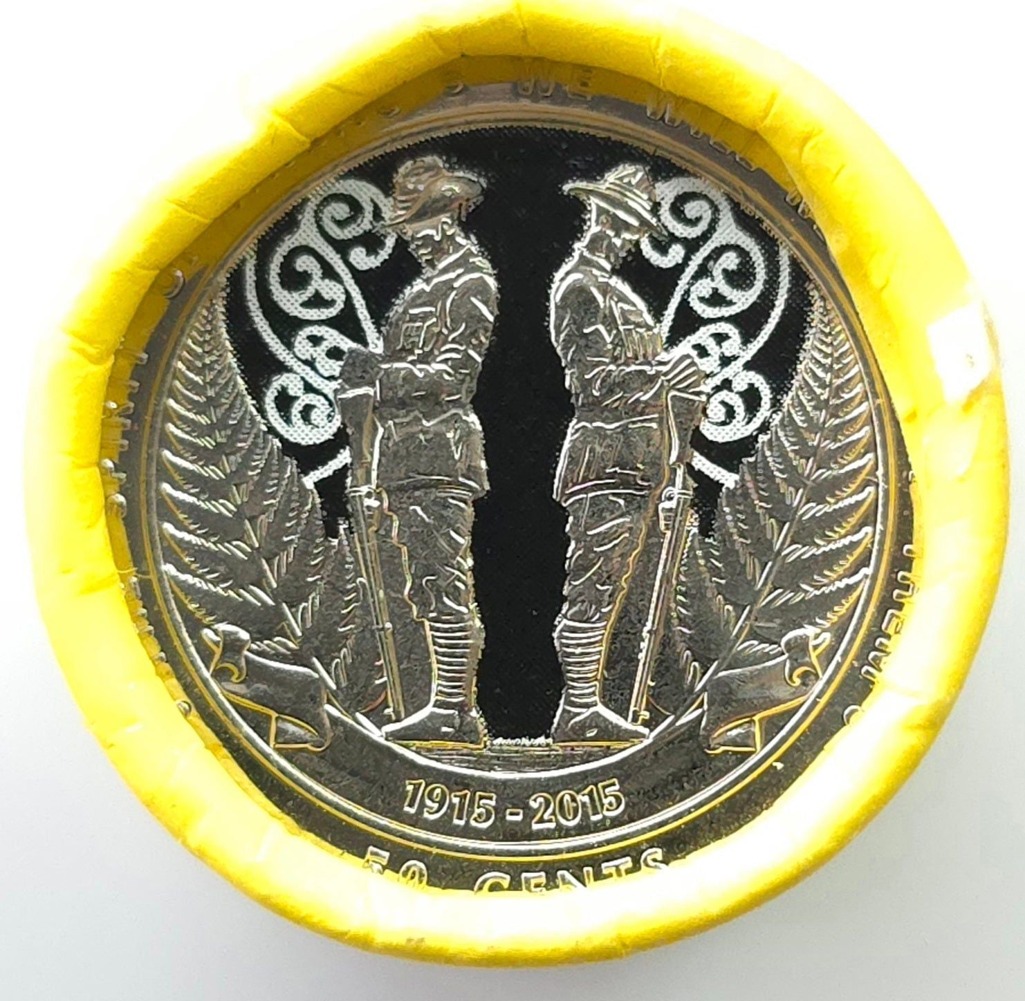 2015 New Zealand 50c ANZAC Coin Roll - Arts & Entertainment > Hobbies & Creative Arts > Collectibles > Collectible Coins & Currency > Collectible Coins > Commemorative Coins from The Half Crown