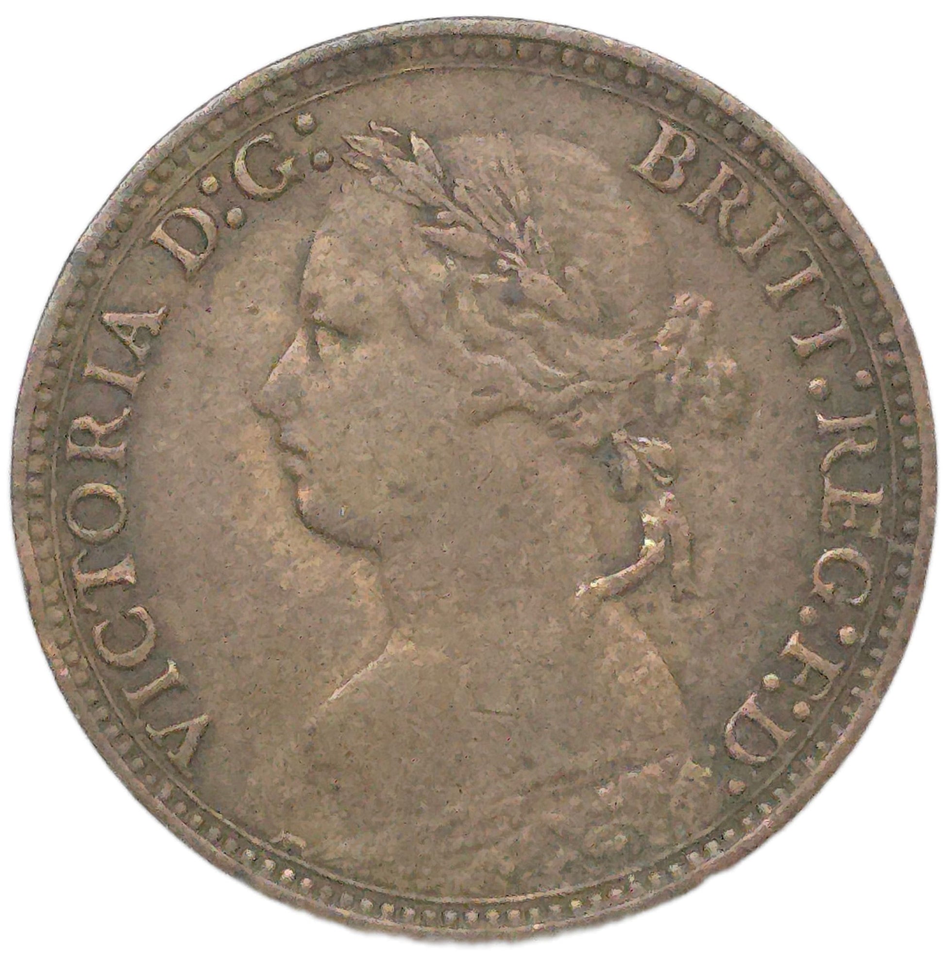 1879 United Kingdom 1 Farthing, VF - Arts & Entertainment > Hobbies & Creative Arts > Collectibles > Collectible Coins & Currency > Collectible Coins > Rare Coins from The Half Crown