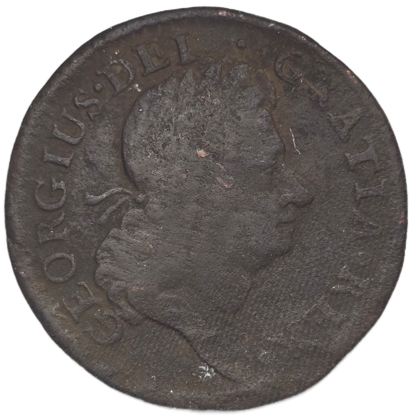 1723 Ireland Hibernia Farthing, George I - Arts & Entertainment > Hobbies & Creative Arts > Collectibles > Collectible Coins & Currency > Collectible Coins > Rare Coins from The Half Crown