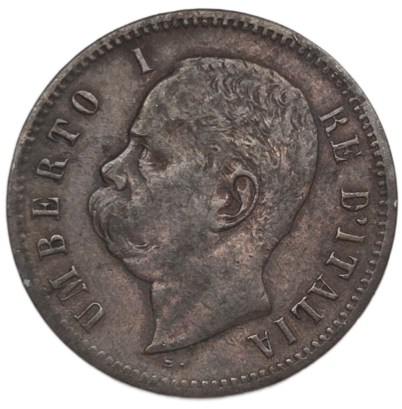 1897 Italy 2 Centesimi - Arts & Entertainment > Hobbies & Creative Arts > Collectibles > Collectible Coins & Currency > Collectible Coins > Rare Coins from The Half Crown