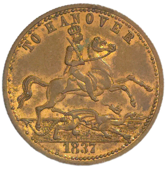 1837 United Kingdom Cumberland Jack Token - Arts & Entertainment > Hobbies & Creative Arts > Collectibles > Collectible Coins & Currency > Collectible Coins > Rare Coins from The Half Crown
