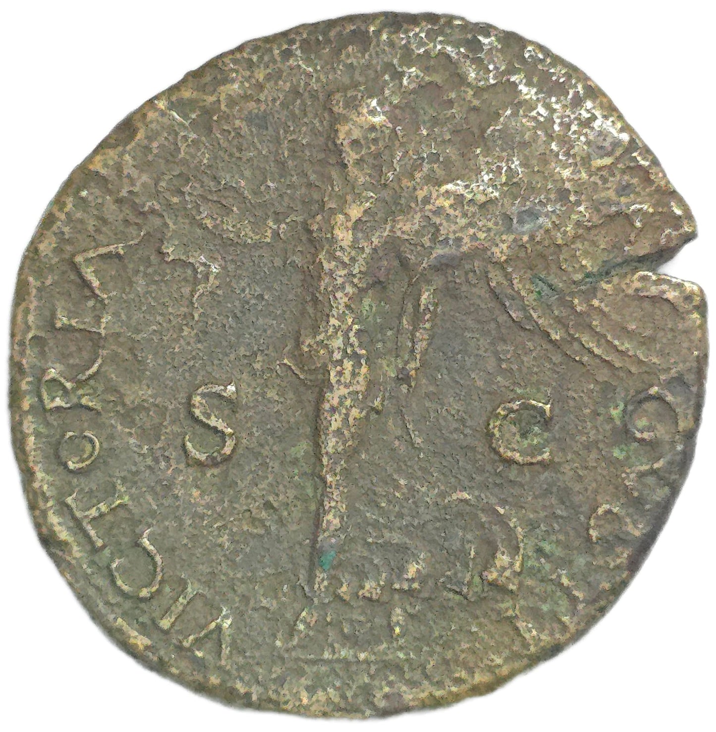 AD54-68 Ancient Rome AD Nero AE Dupondius - Arts & Entertainment > Hobbies & Creative Arts > Collectibles > Collectible Coins & Currency > Collectible Coins > Rare Coins from The Half Crown