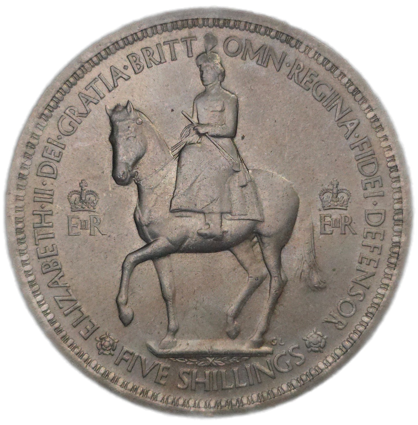 1953 United Kingdom 5 Shillings - Arts & Entertainment > Hobbies & Creative Arts > Collectibles > Collectible Coins & Currency > Collectible Coins > Commemorative Coins from The Half Crown