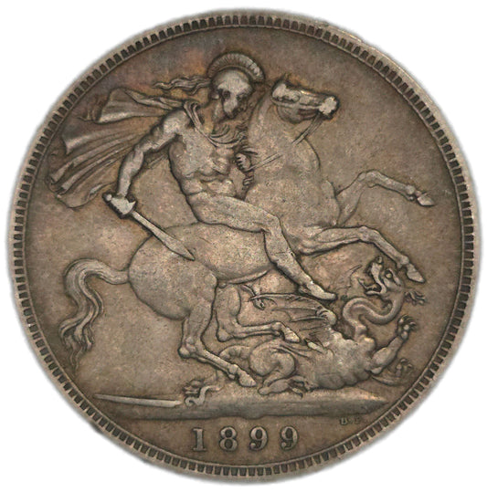 1899 United Kingdom Crown - Arts & Entertainment > Hobbies & Creative Arts > Collectibles > Collectible Coins & Currency > Collectible Coins > Commemorative Coins from The Half Crown