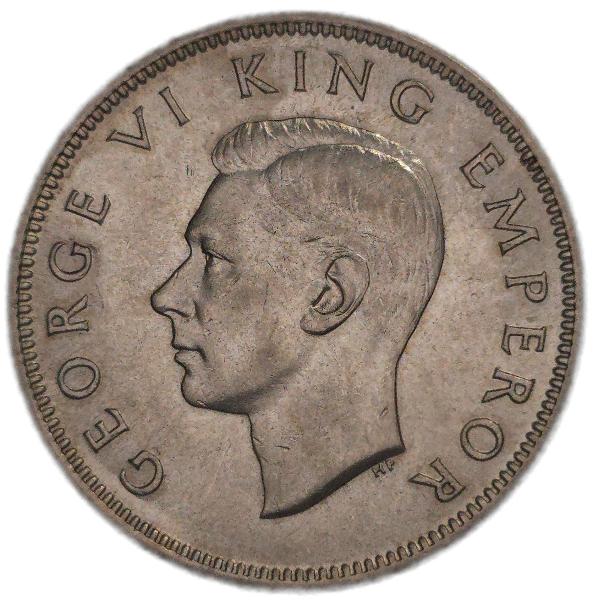 1943 New Zealand Florin, gEF - Arts & Entertainment > Hobbies & Creative Arts > Collectibles > Collectible Coins & Currency > Collectible Coins > Rare Coins from The Half Crown