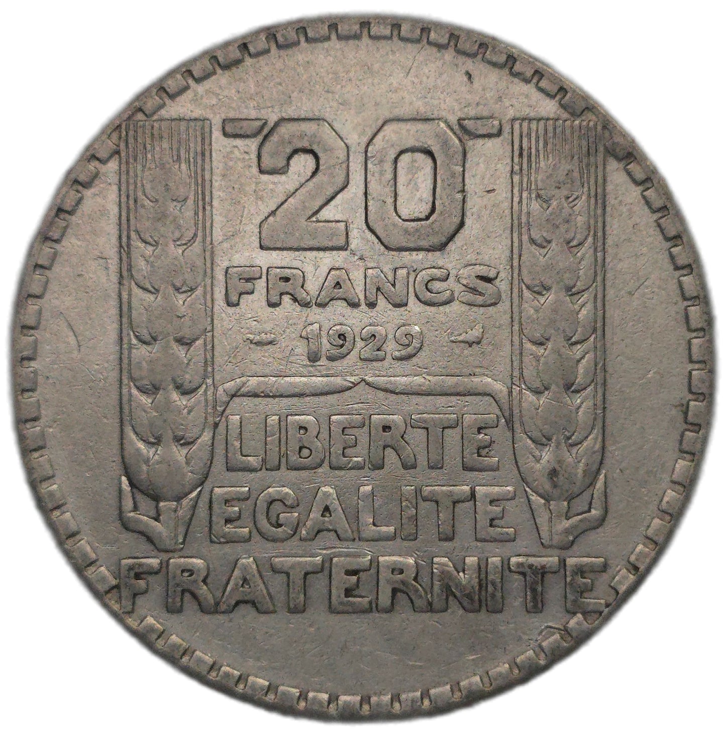 1929 France 20 Francs - Arts & Entertainment > Hobbies & Creative Arts > Collectibles > Collectible Coins & Currency > Collectible Coins > Rare Coins from The Half Crown