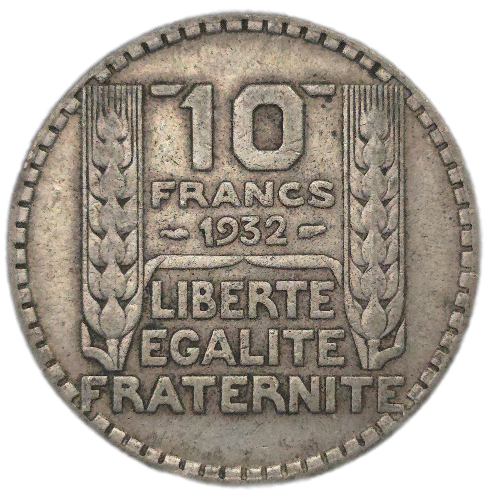 1932 France 10 Francs - Arts & Entertainment > Hobbies & Creative Arts > Collectibles > Collectible Coins & Currency > Collectible Coins > Rare Coins from The Half Crown