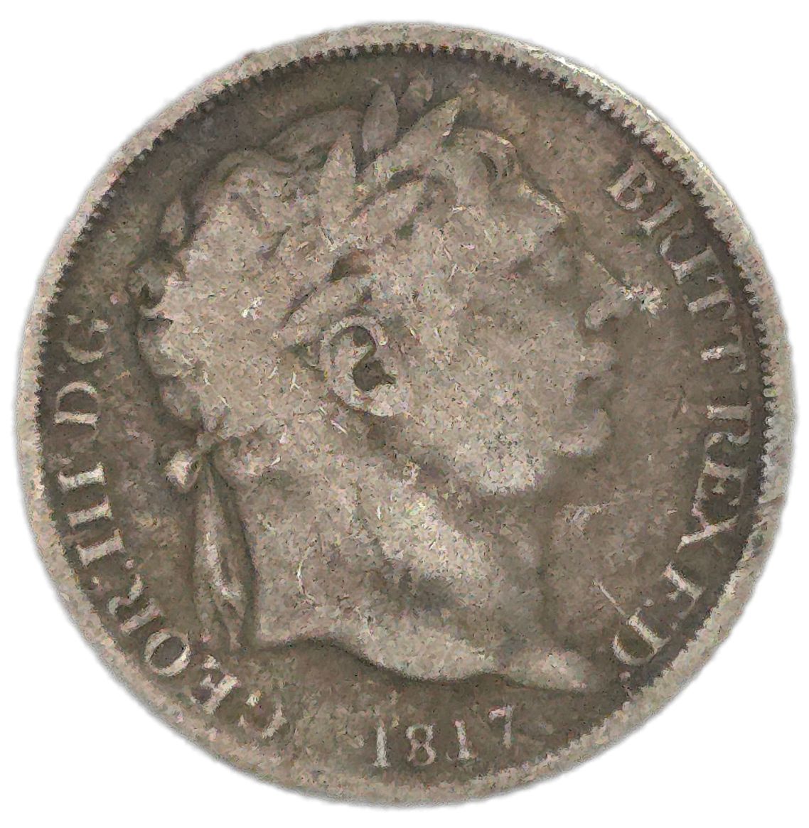 1817 United Kingdom Sixpence