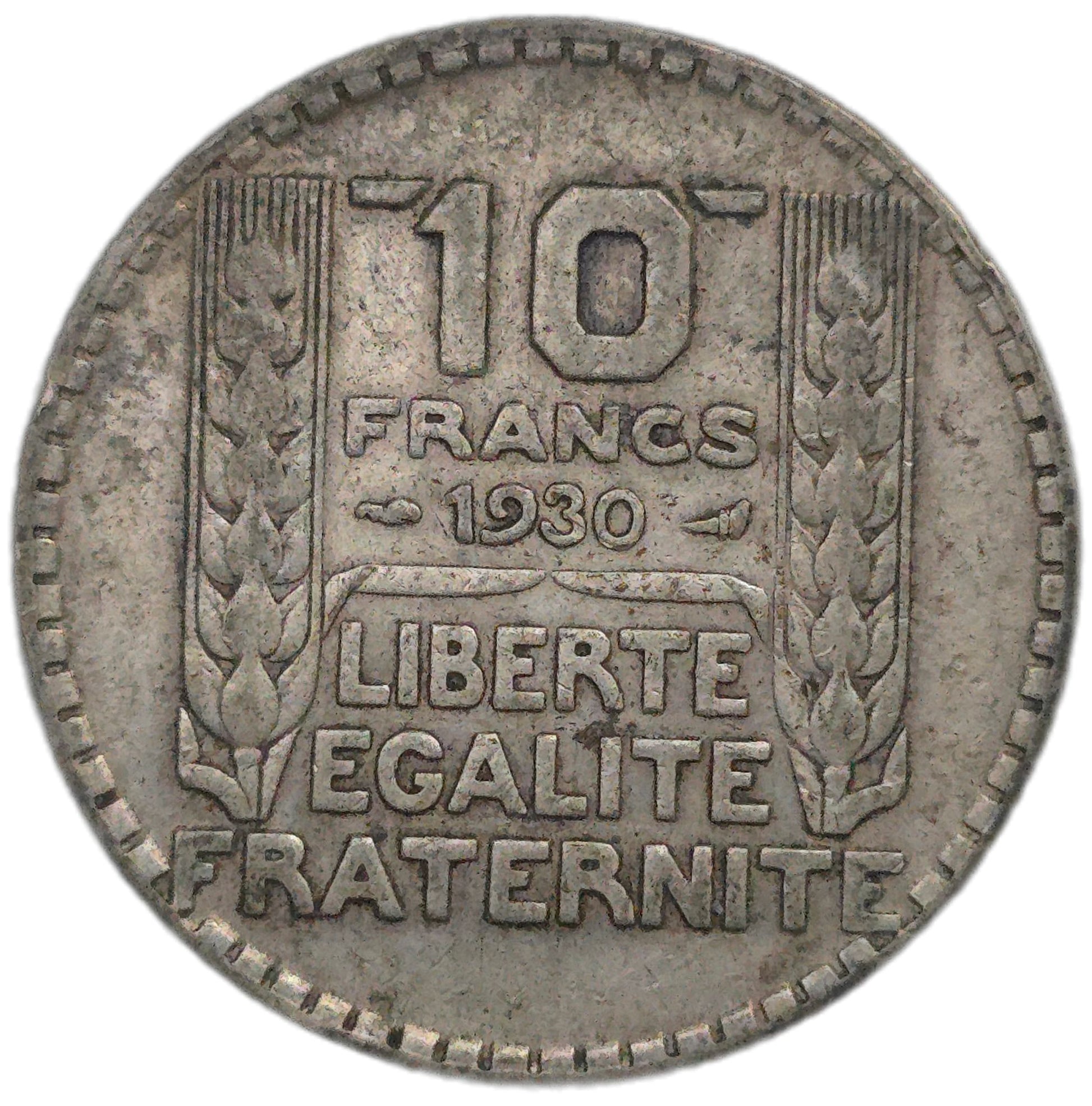 1930 France 10 Francs - Arts & Entertainment > Hobbies & Creative Arts > Collectibles > Collectible Coins & Currency > Collectible Coins > Rare Coins from The Half Crown