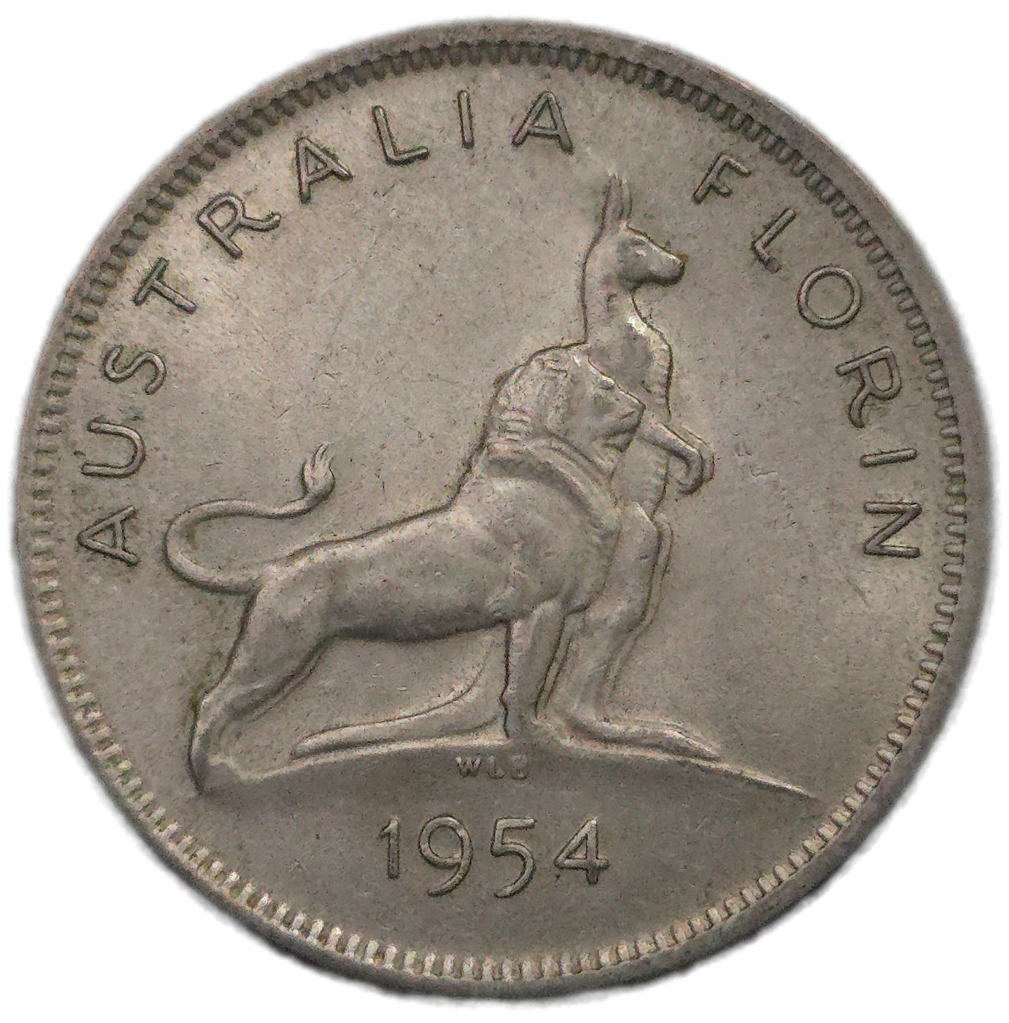 1954 Australia Florin, Royal Visit gVF