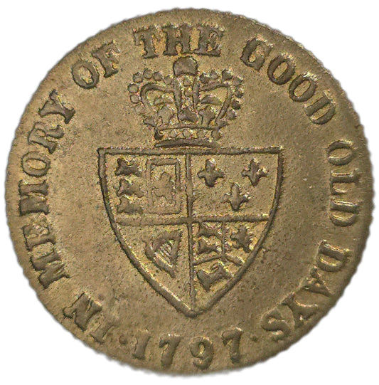 1800's United Kingdom Spade Guinea Gaming Token - Arts & Entertainment > Hobbies & Creative Arts > Collectibles > Collectible Coins & Currency > Collectible Coins > Rare Coins from The Half Crown