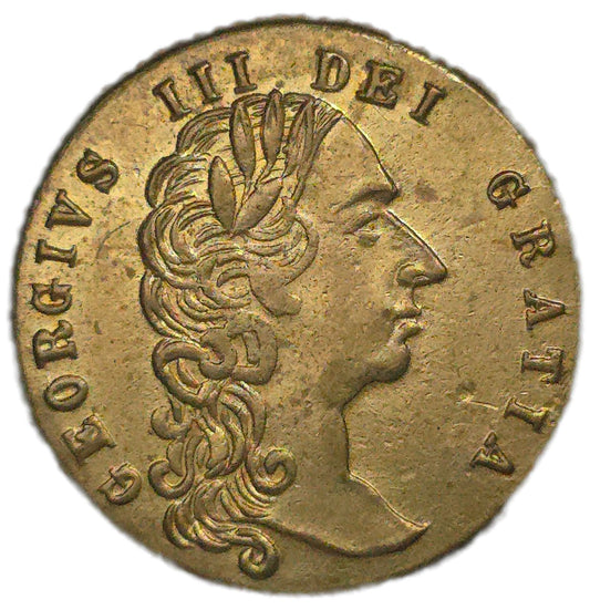 1800's United Kingdom Spade Half Guinea Gaming Token - Arts & Entertainment > Hobbies & Creative Arts > Collectibles > Collectible Coins & Currency > Collectible Coins > Rare Coins from The Half Crown