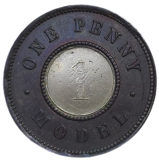 1844 United Kingdom Model 1 Penny - Arts & Entertainment > Hobbies & Creative Arts > Collectibles > Collectible Coins & Currency > Collectible Coins > Rare Coins from The Half Crown