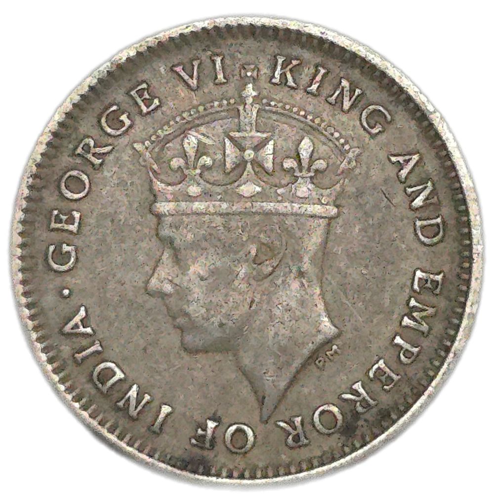 1943 British Guiana Fourpence - Arts & Entertainment > Hobbies & Creative Arts > Collectibles > Collectible Coins & Currency > Collectible Coins > Rare Coins from The Half Crown