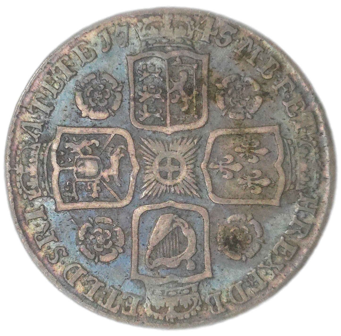 1745 United Kingdom Shilling, George II - Arts & Entertainment > Hobbies & Creative Arts > Collectibles > Collectible Coins & Currency > Collectible Coins > Rare Coins from The Half Crown