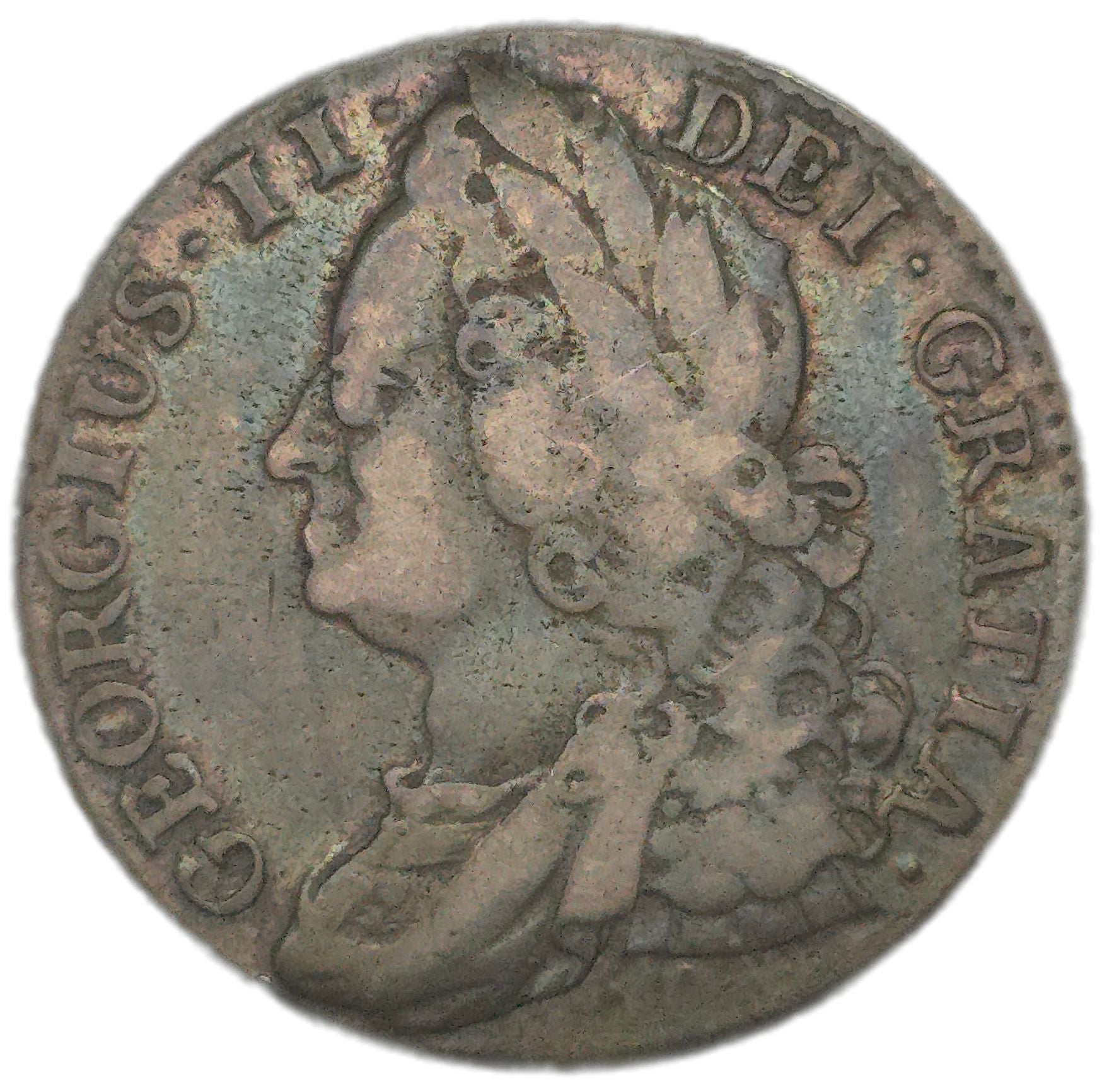 1745 United Kingdom Shilling, George II - Arts & Entertainment > Hobbies & Creative Arts > Collectibles > Collectible Coins & Currency > Collectible Coins > Rare Coins from The Half Crown