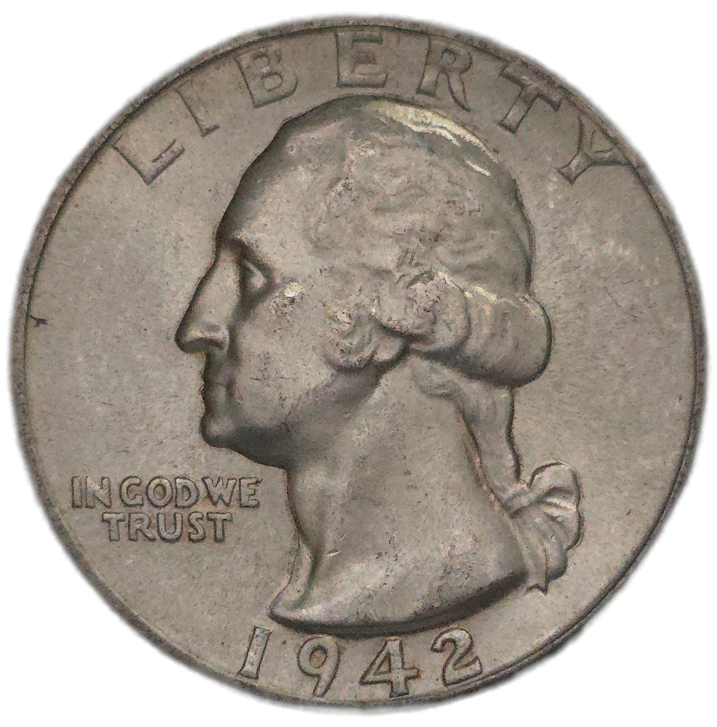 1942 United States Washington Quarter, Uncirculated - Arts & Entertainment > Hobbies & Creative Arts > Collectibles > Collectible Coins & Currency > Collectible Coins > Rare Coins from The Half Crown