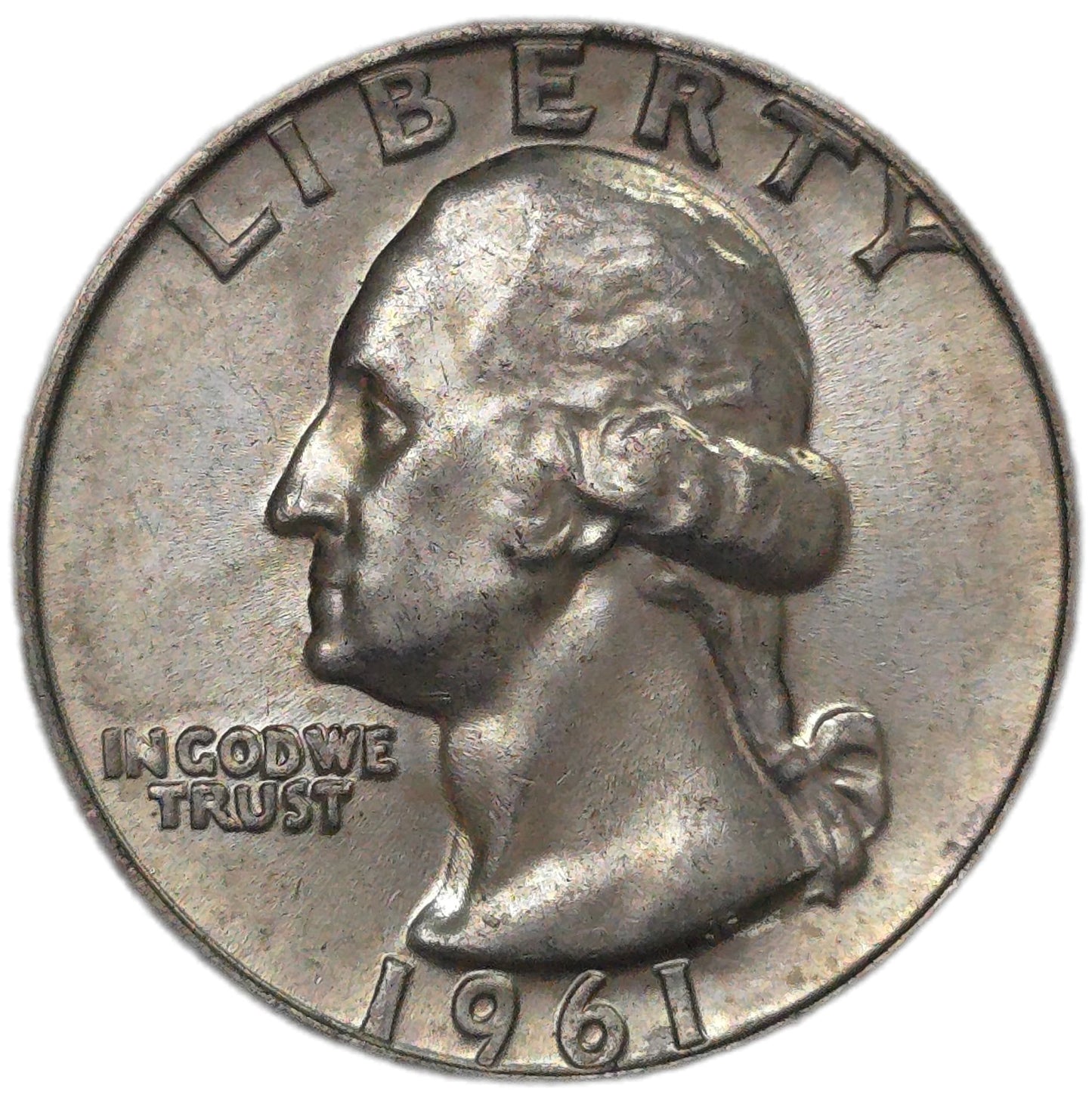 1961(D) United States Washington Quarter, Uncirculated - Arts & Entertainment > Hobbies & Creative Arts > Collectibles > Collectible Coins & Currency > Collectible Coins > Rare Coins from The Half Crown