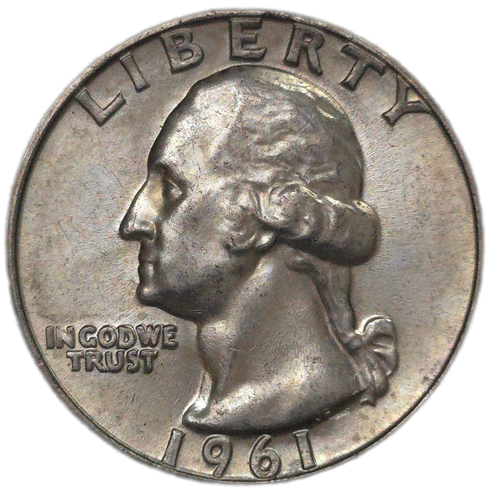 1961(D) United States Washington Quarter, Uncirculated - Arts & Entertainment > Hobbies & Creative Arts > Collectibles > Collectible Coins & Currency > Collectible Coins > Rare Coins from The Half Crown