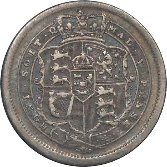 1817 United Kingdom Shilling, VF - Arts & Entertainment > Hobbies & Creative Arts > Collectibles > Collectible Coins & Currency > Collectible Coins > Rare Coins from The Half Crown