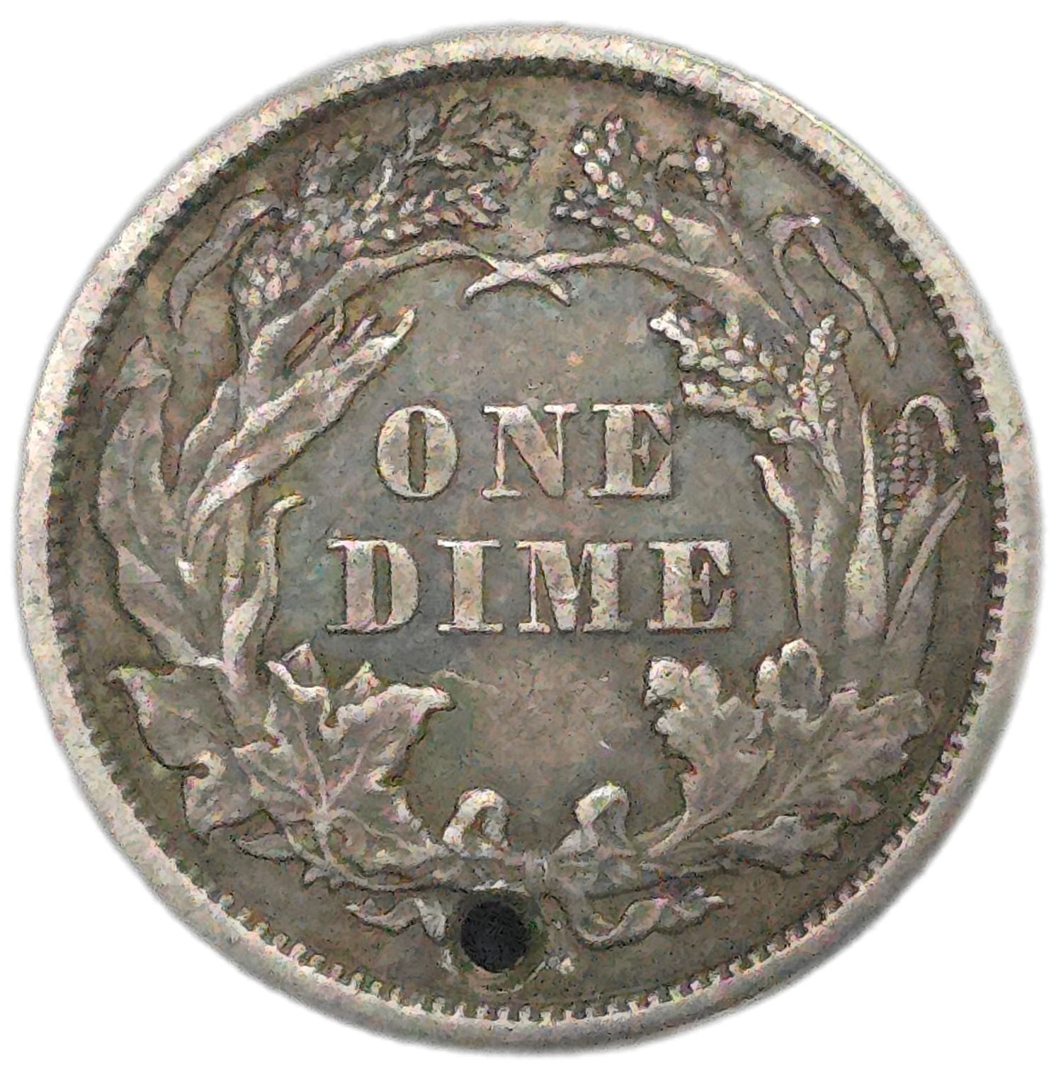 1861 United States Seated Liberty Dime - Arts & Entertainment > Hobbies & Creative Arts > Collectibles > Collectible Coins & Currency > Collectible Coins > Rare Coins from The Half Crown