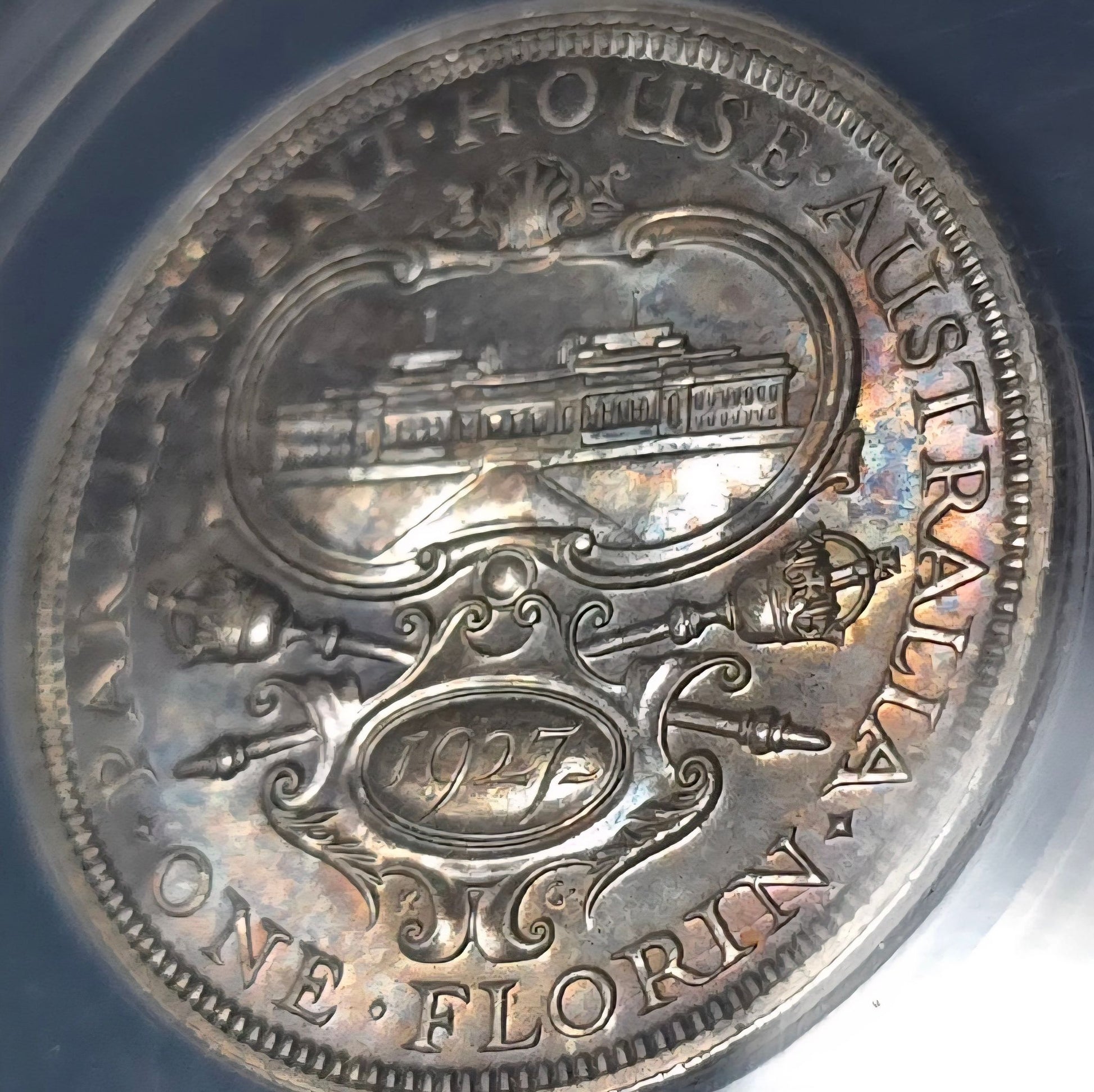 1927 Australia Canberra Florin, MS62 - Arts & Entertainment > Hobbies & Creative Arts > Collectibles > Collectible Coins & Currency > Collectible Coins > Rare Coins from The Half Crown