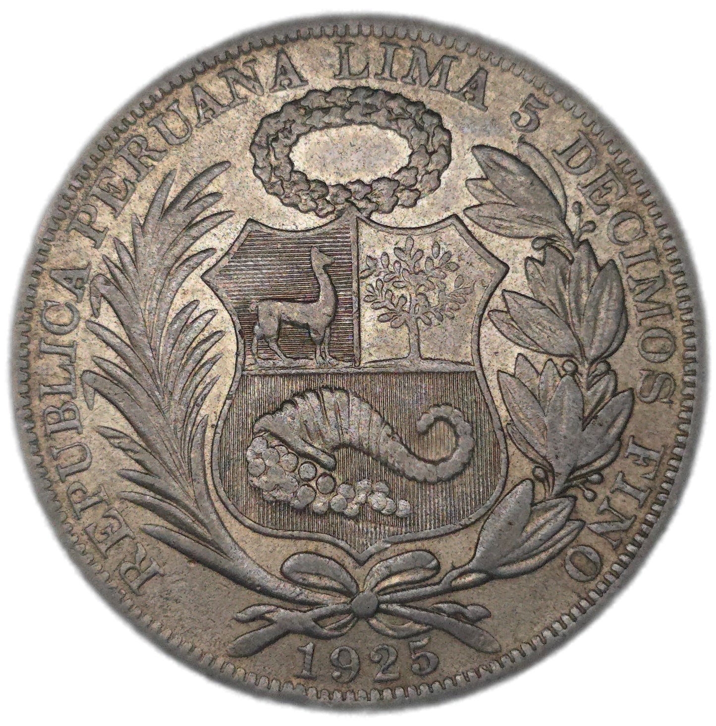 1925 Peru 1 Sol, EF