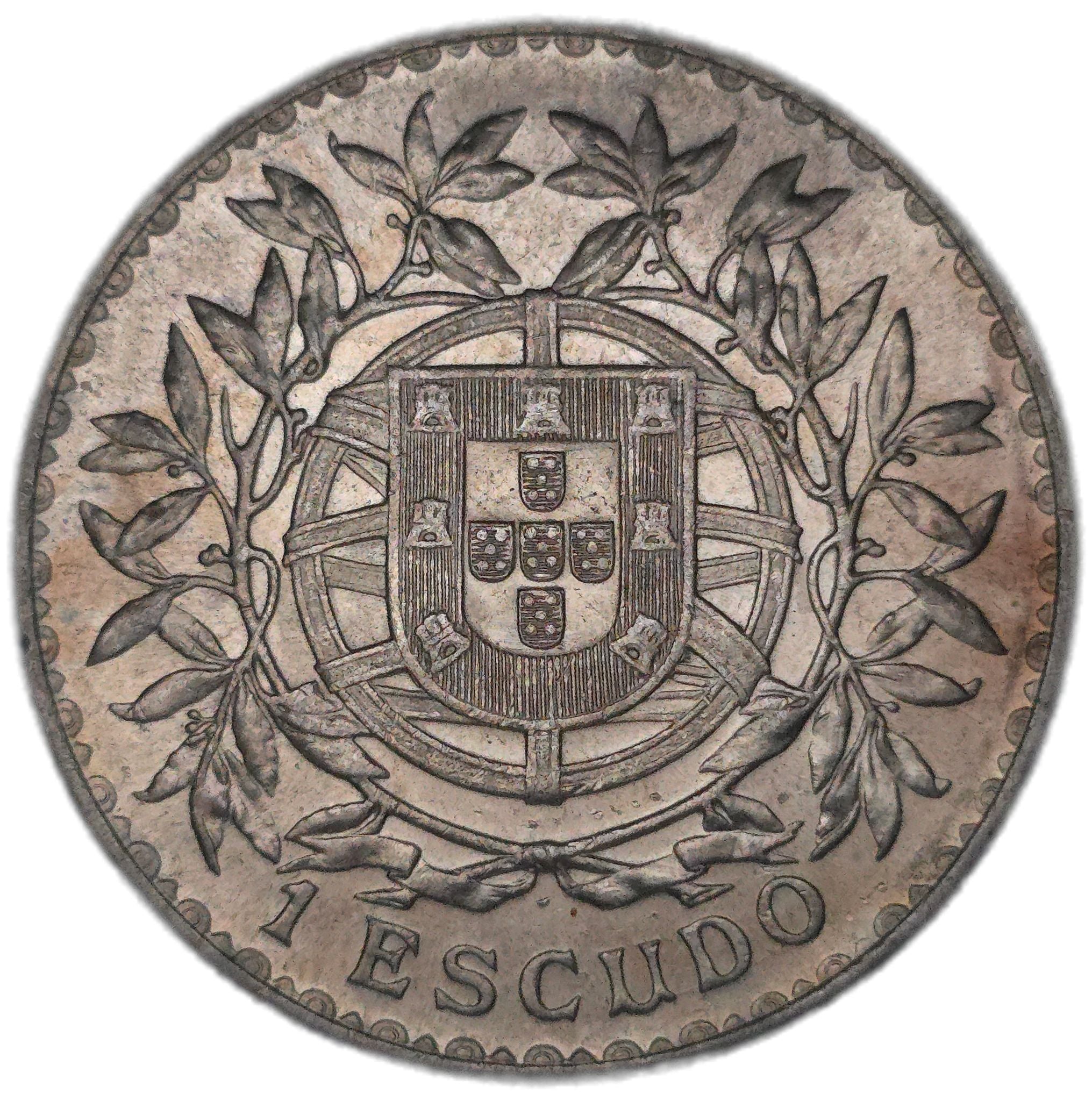 1916 Portugal 1 Escudo Silver Coin AUNC Excellent The Half Crown 1916 Portugal 1 Escudo Silver Coin AUNC Excellent The Half Crown