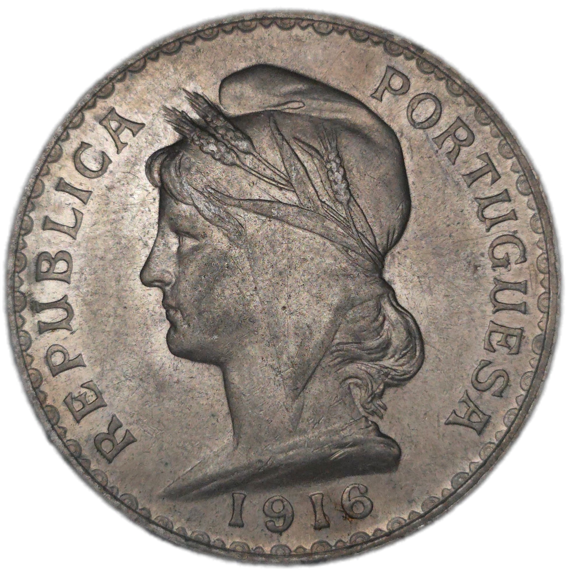 1916 Portugal 1 Escudo - Arts & Entertainment > Hobbies & Creative Arts > Collectibles > Collectible Coins & Currency > Collectible Coins > Rare Coins from The Half Crown