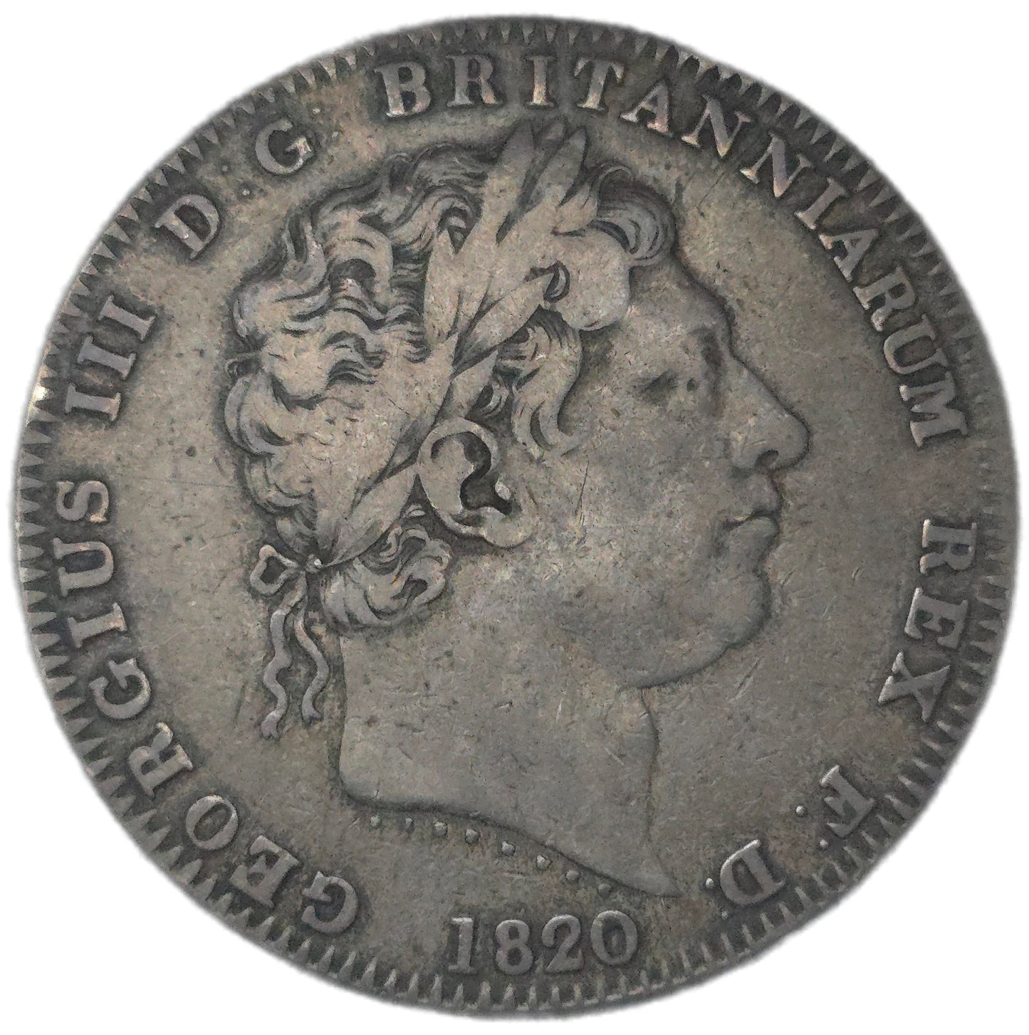 1820 United Kingdom Crown, George III - Arts & Entertainment > Hobbies & Creative Arts > Collectibles > Collectible Coins & Currency > Collectible Coins > Rare Coins from The Half Crown