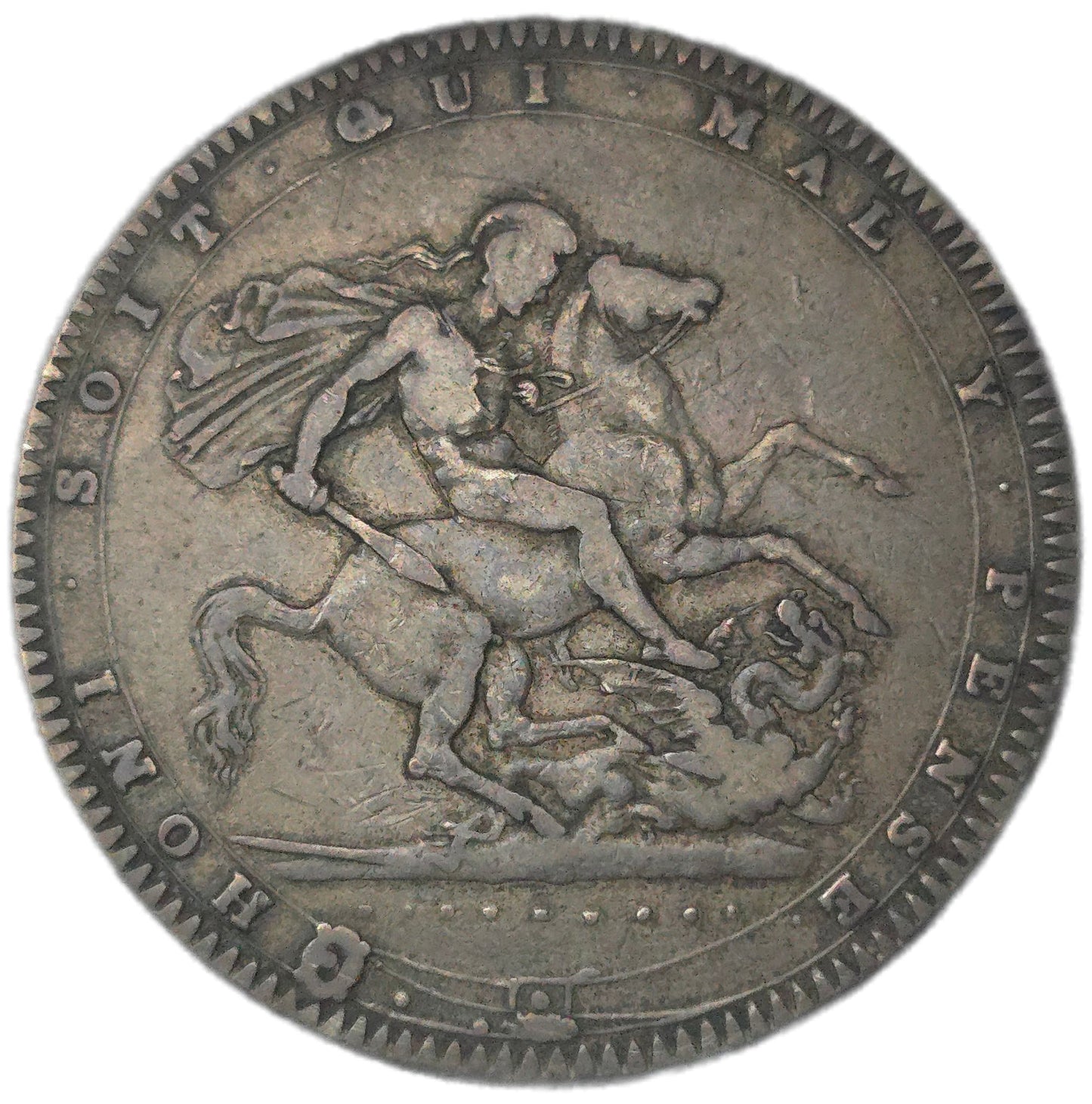 1820 United Kingdom Crown, George III - Arts & Entertainment > Hobbies & Creative Arts > Collectibles > Collectible Coins & Currency > Collectible Coins > Rare Coins from The Half Crown