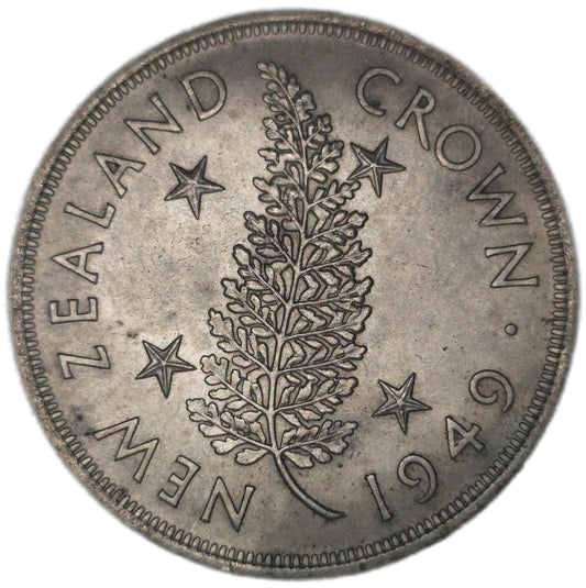 1949 New Zealand Crown - Arts & Entertainment > Hobbies & Creative Arts > Collectibles > Collectible Coins & Currency > Collectible Coins > Rare Coins from The Half Crown