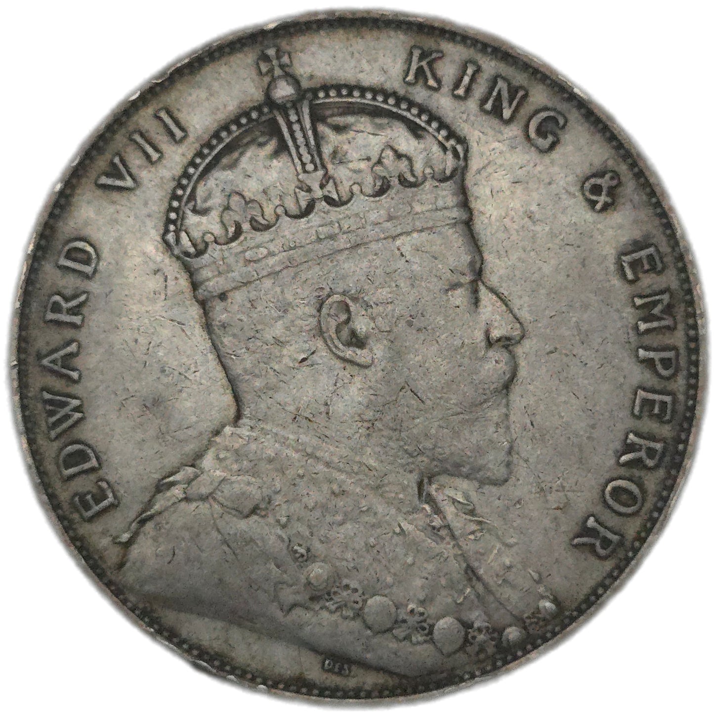 1907 Straits Settlement One Dollar - Arts & Entertainment > Hobbies & Creative Arts > Collectibles > Collectible Coins & Currency > Collectible Coins > Rare Coins from The Half Crown