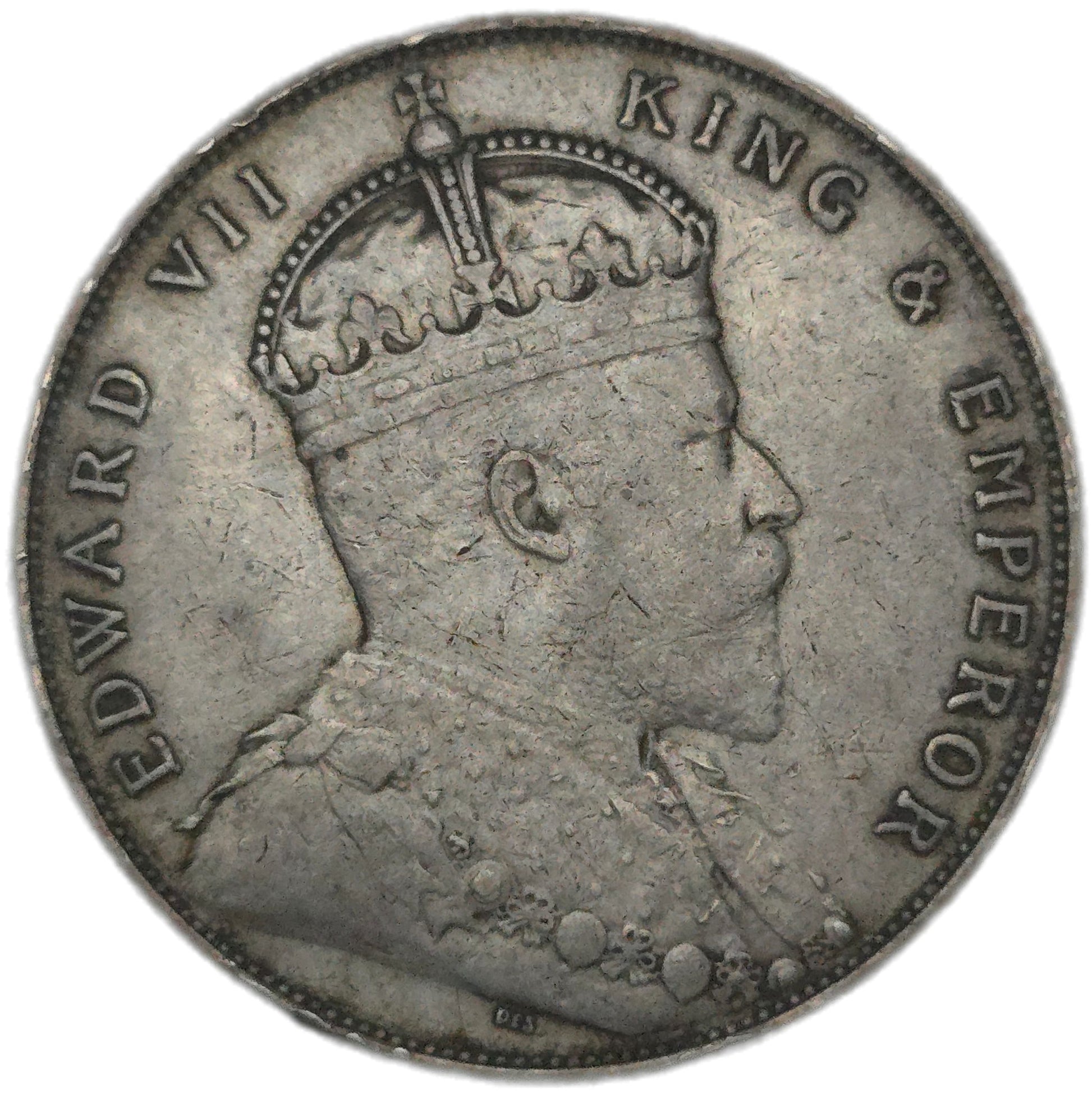 1907 Straits Settlement One Dollar - Arts & Entertainment > Hobbies & Creative Arts > Collectibles > Collectible Coins & Currency > Collectible Coins > Rare Coins from The Half Crown