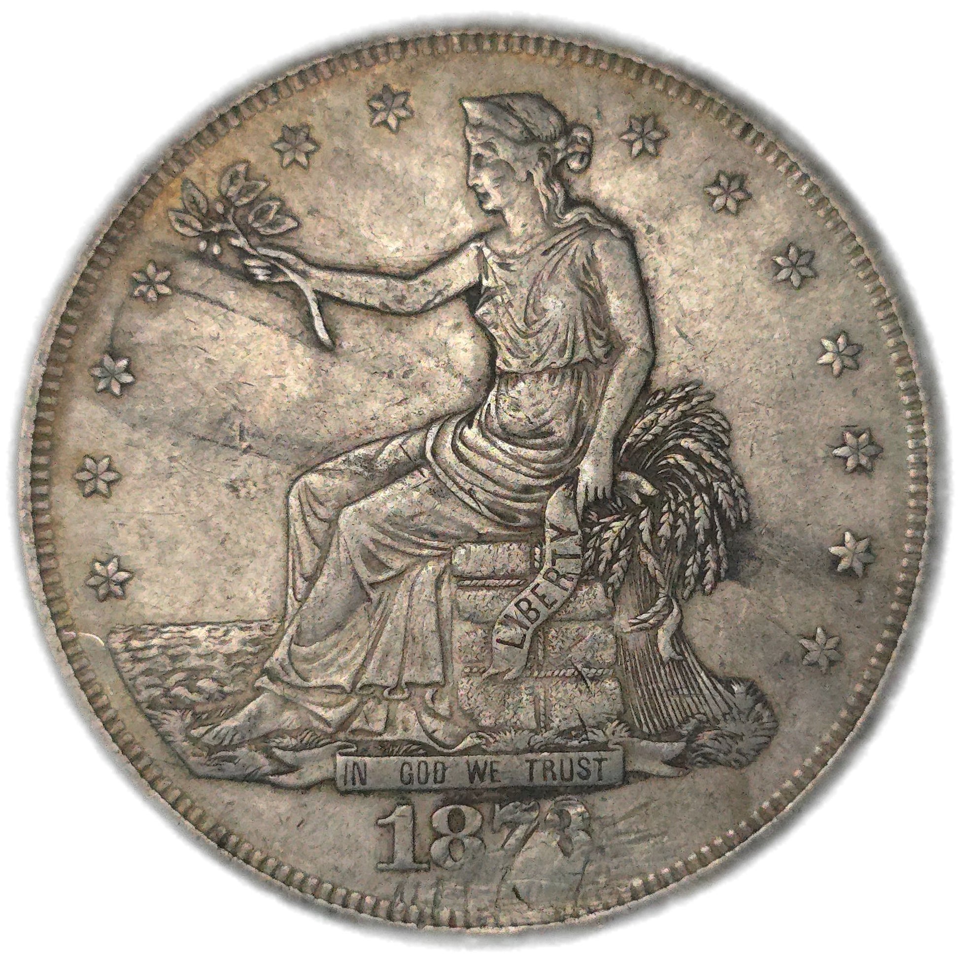 1873 United States Trade Dollar - Arts & Entertainment > Hobbies & Creative Arts > Collectibles > Collectible Coins & Currency > Collectible Coins > Rare Coins from The Half Crown