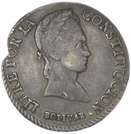 1843 Bolivia 8 Soles - Arts & Entertainment > Hobbies & Creative Arts > Collectibles > Collectible Coins & Currency > Collectible Coins > Rare Coins from The Half Crown