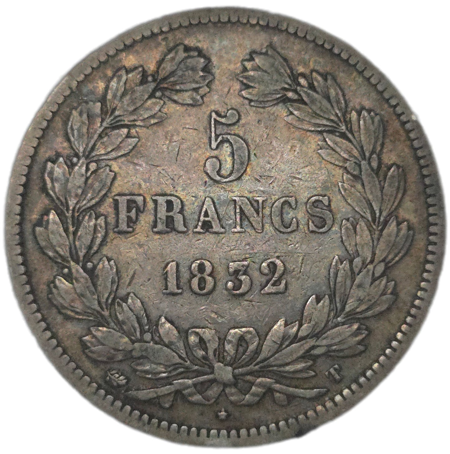 1832 France 5 Francs - Arts & Entertainment > Hobbies & Creative Arts > Collectibles > Collectible Coins & Currency > Collectible Coins > Rare Coins from The Half Crown