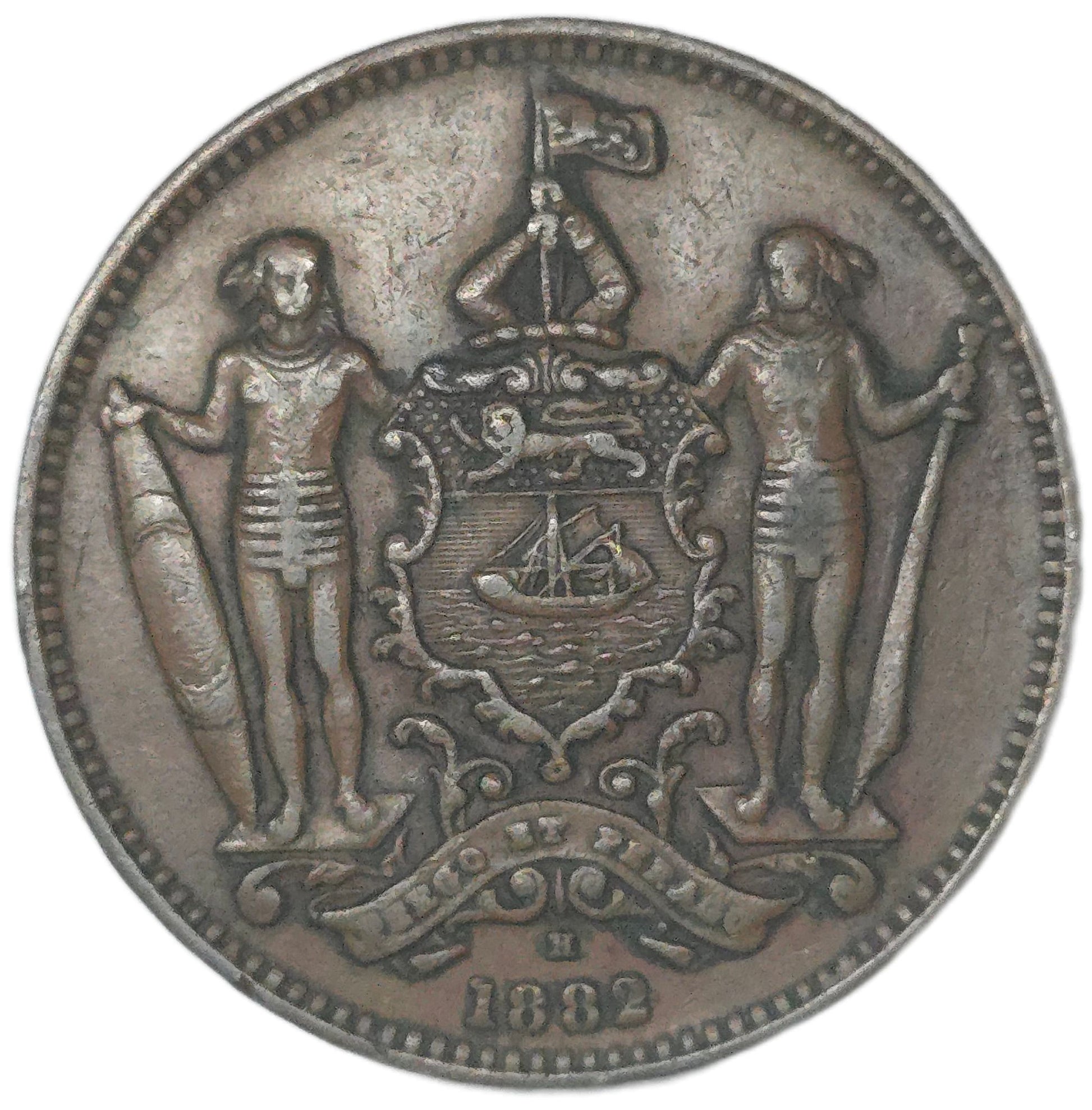 1882 British North Borneo One Cent - Arts & Entertainment > Hobbies & Creative Arts > Collectibles > Collectible Coins & Currency > Collectible Coins > Rare Coins from The Half Crown