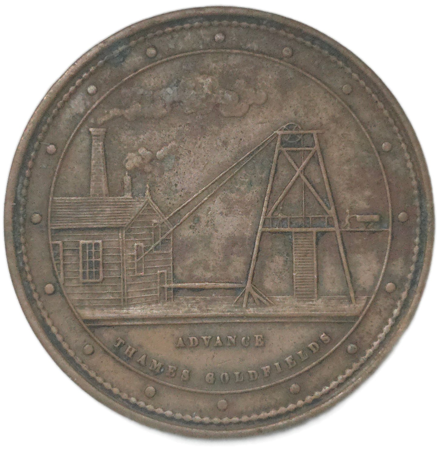 1874 New Zealand Trade Token McCaul, George