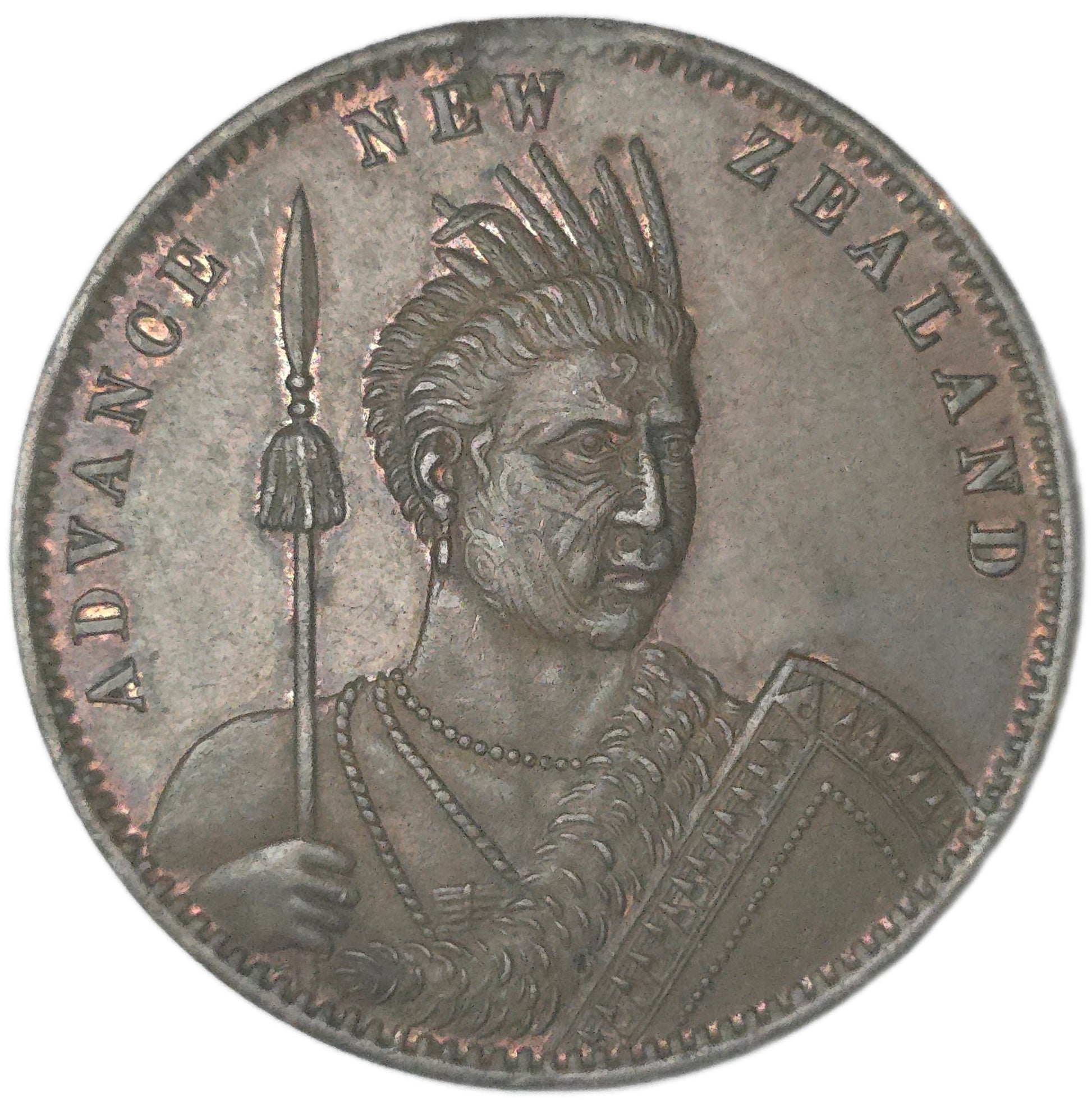 1881 New Zealand Trade Token Milner & Thompson - Arts & Entertainment > Hobbies & Creative Arts > Collectibles > Collectible Coins & Currency > Collectible Coins > Rare Coins from The Half Crown