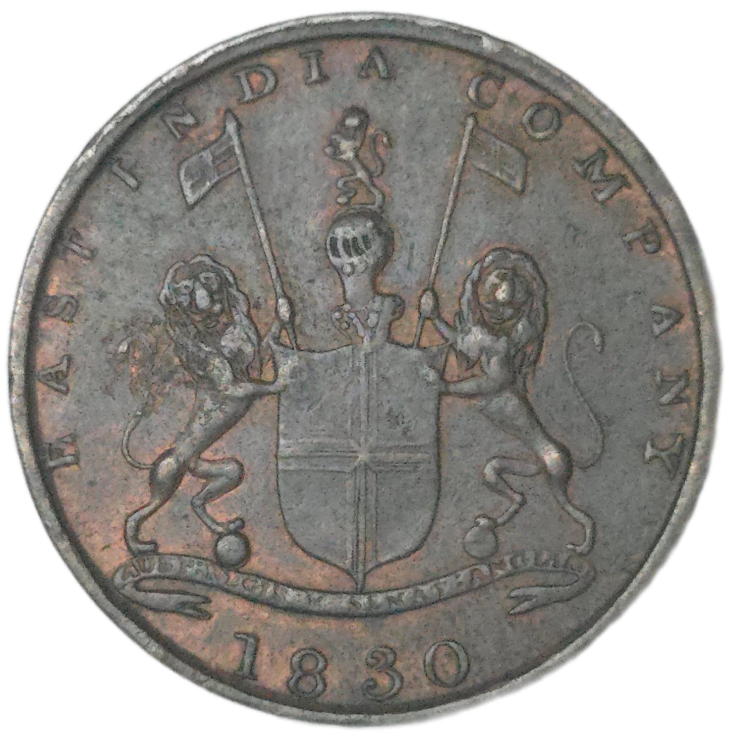 1830 British India 1/4 Anna, East India Company