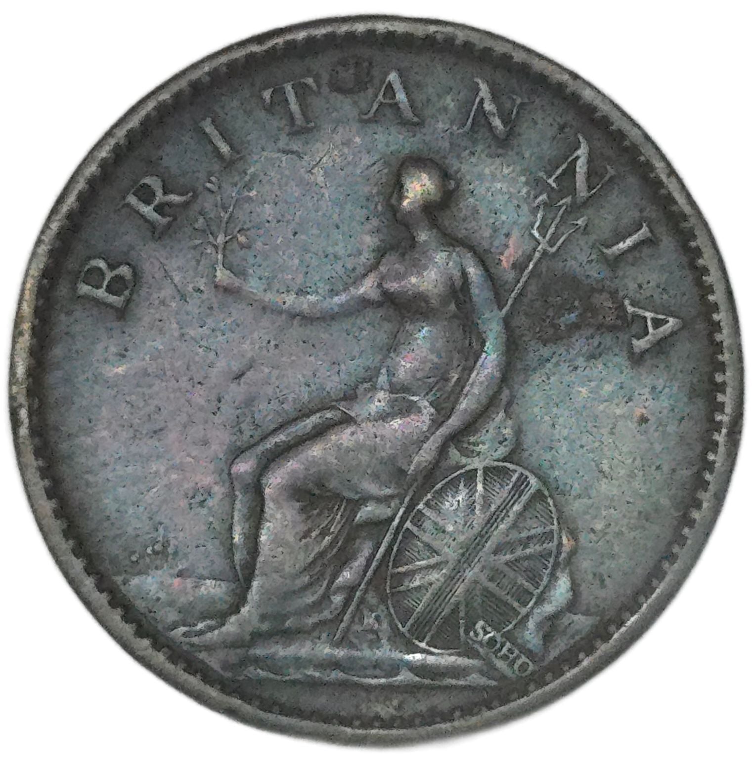 1806 United Kingdom Farthing, George III - Arts & Entertainment > Hobbies & Creative Arts > Collectibles > Collectible Coins & Currency > Collectible Coins > Rare Coins from The Half Crown