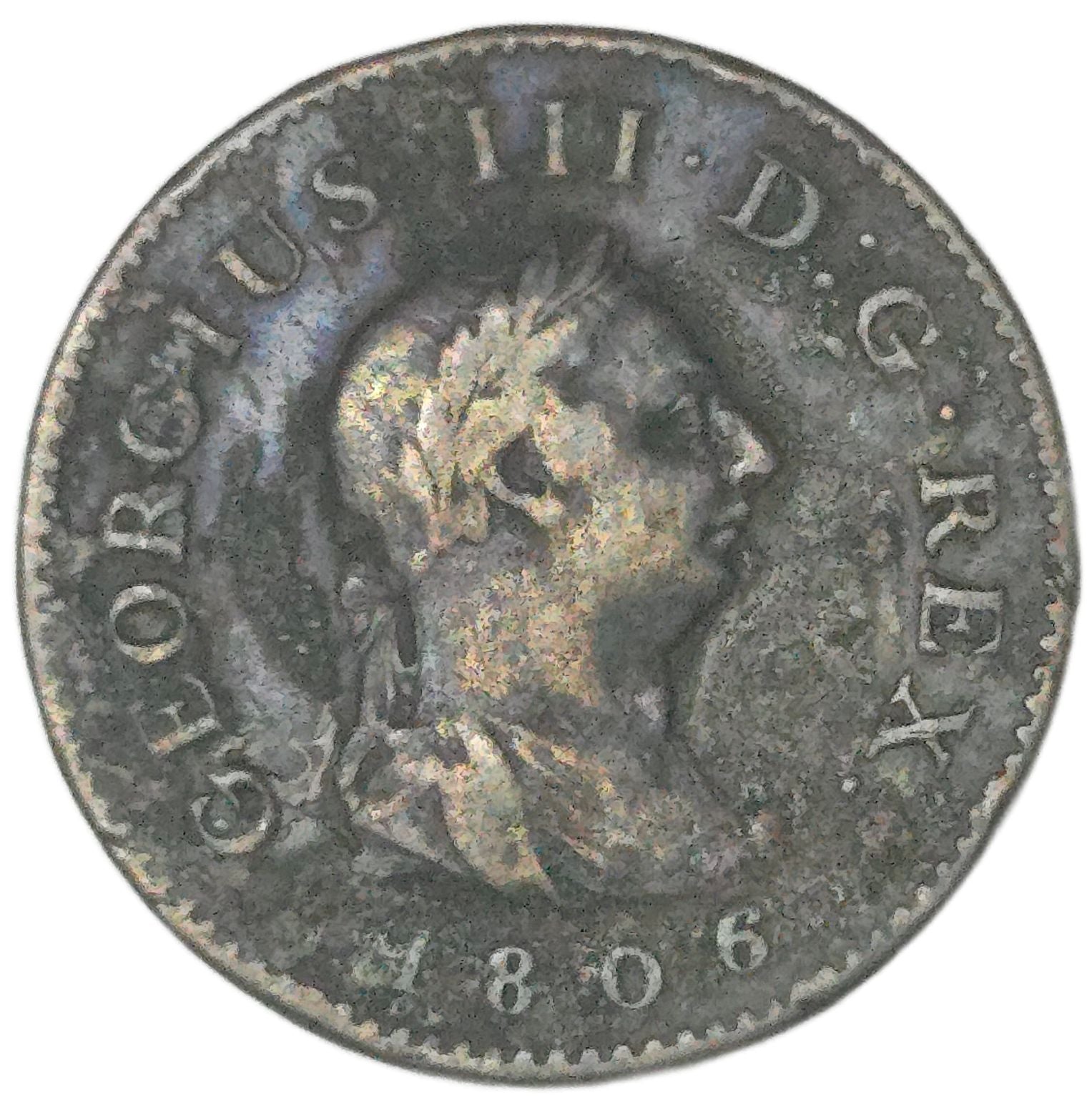 1806 United Kingdom Farthing, George III - Arts & Entertainment > Hobbies & Creative Arts > Collectibles > Collectible Coins & Currency > Collectible Coins > Rare Coins from The Half Crown