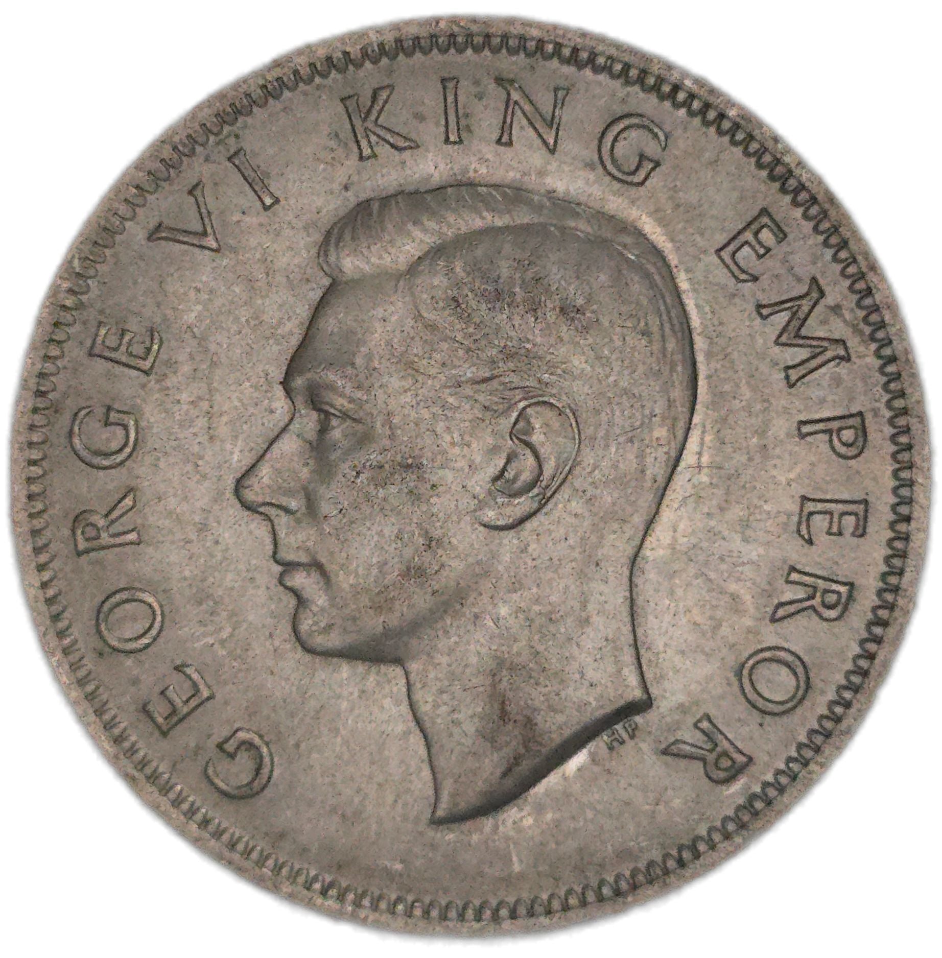 1942 New Zealand Half Crown, EF - Arts & Entertainment > Hobbies & Creative Arts > Collectibles > Collectible Coins & Currency > Collectible Coins > Commemorative Coins from The Half Crown