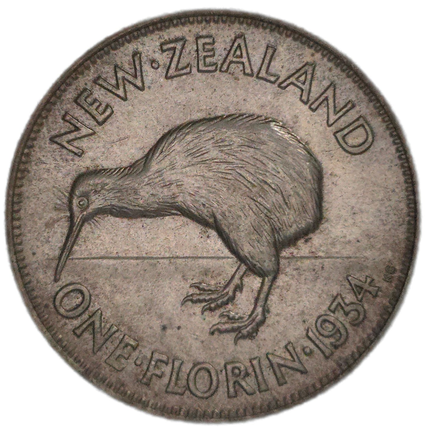 1934 New Zealand Florin, EF - Arts & Entertainment > Hobbies & Creative Arts > Collectibles > Collectible Coins & Currency > Collectible Coins > Rare Coins from The Half Crown