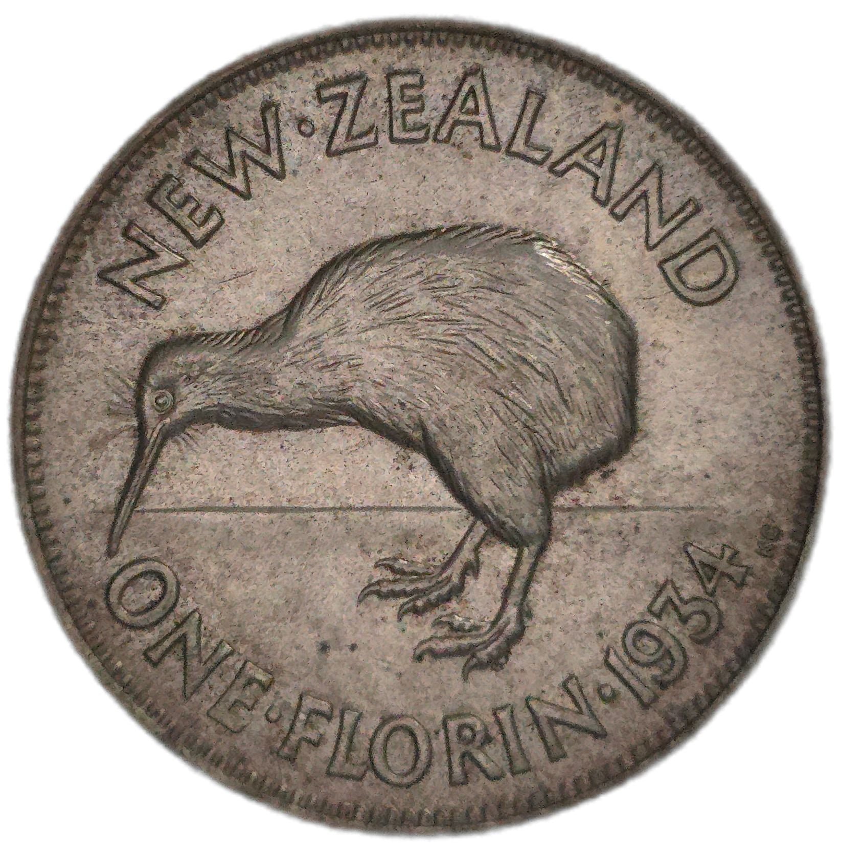 1934 New Zealand Florin, EF - Arts & Entertainment > Hobbies & Creative Arts > Collectibles > Collectible Coins & Currency > Collectible Coins > Rare Coins from The Half Crown