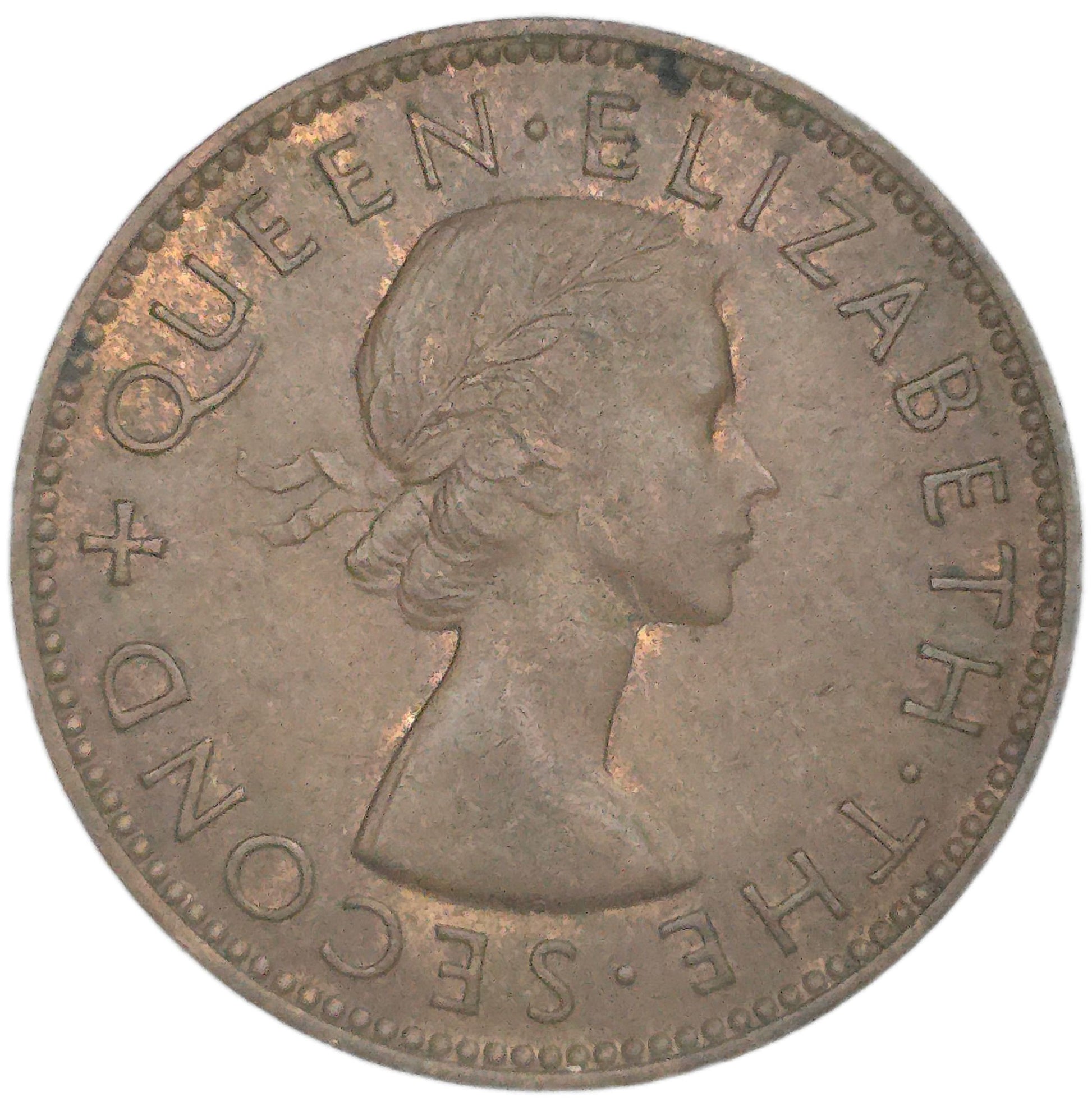 1955 New Zealand Half Penny, No Shoulder Strap - Arts & Entertainment > Hobbies & Creative Arts > Collectibles > Collectible Coins & Currency > Collectible Coins > Rare Coins from The Half Crown