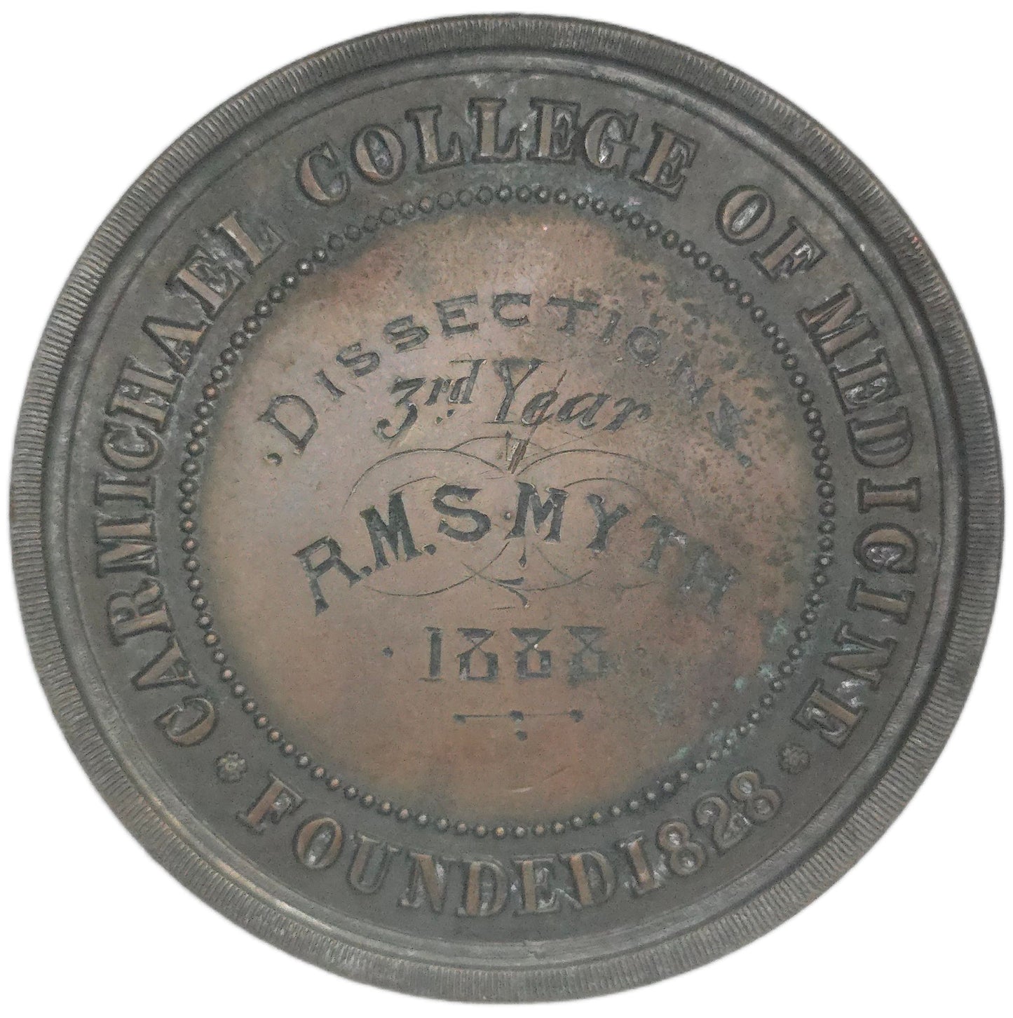 1888 Ireland Carmichael College of Medicine Medal