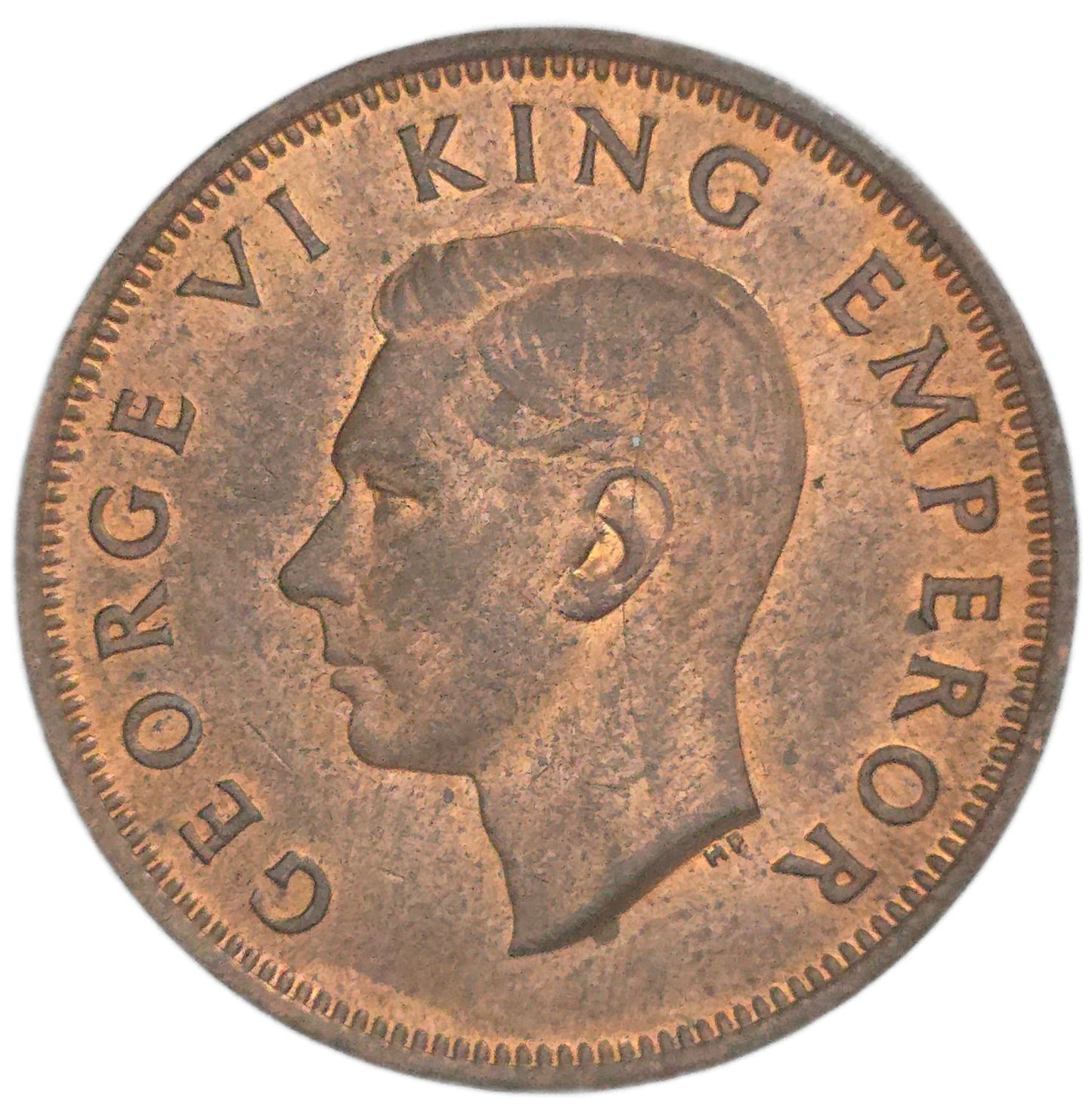 1941 New Zealand Half Penny, gEF - Arts & Entertainment > Hobbies & Creative Arts > Collectibles > Collectible Coins & Currency > Collectible Coins > Rare Coins from The Half Crown